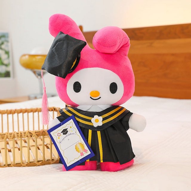 Muñecos de peluche para graduados, doctor, capibara, búho, oso de peluche, lindo animal de peluche, muñeco de dibujos animados suave, almohada, regalo de graduación