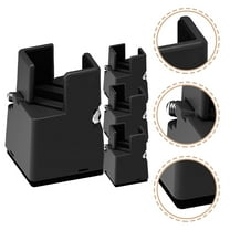 OATIPHO 4Pcs Adjustable Furniture Bed Risers Steel Abs Velvet re Cushion Support For Home Improvement