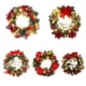 thumbnail image 2 of Guirnalda navideña artificial LED de 30/40 cm para decoración de puerta de entrada, adorno colgante de pared para Navidad, funciona con pilas, 2 of 5