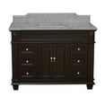thumbnail image 2 of Elizabeth 48" Bathroom Vanity with Chocolate Cabinet and Carrara Marble Top, 2 of 6