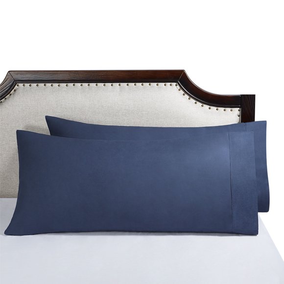 Mainstays Dark Blue Pillowcases, Standard