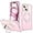 Pink, variant on Designed for iPhone 15 Case with Magnetic Invisible O-Ring Stand Leather Business Phone Cases for iPhone 15 6.1" Compatible with Mag-Safe [Military Grade Drop Protection] Shockproof,Black