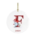 thumbnail image 2 of XWSHYW Adornos Colgantes 2024 Nuevo Colgante Navideño de Muñeco de Nieve 26 Letras - Colgante de Coche de Acrílico Saint, 2 of 5