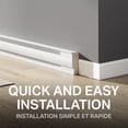 thumbnail image 4 of Stelpro Plinthe Chauffante Blanche Brava - 1500 W, 240 Volts, 4 of 11