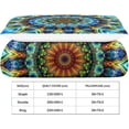 thumbnail image 4 of Mandala Bedding Set Bohemian People Color Print Microfiber Duvet Cover with Zipper Sin, 4 of 5
