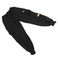 thumbnail image 4 of Pantalones deportivos holgados de poliéster para hombre, pantalones deportivos casuales de poliéster para entrenamiento, talla L, color negro, 4 of 15