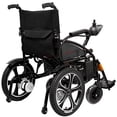 thumbnail image 4 of Foldable Lightweight Electric Power Wheelchair, Heavy Duty Compact Powerful Dual Motors, Supports Up to 265 lb - Black Frame Orange Seat, 4 of 7