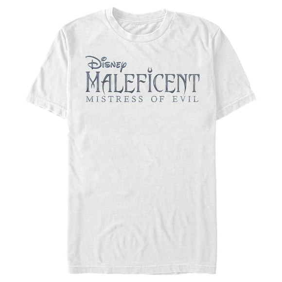 Men's Maleficent: Mistress of All Evil Basic Movie Logo  T-Shirt - White - 3X Large