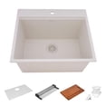 thumbnail image 6 of Ruvati RVG1321WB 25 in. Epi Rock Workstation Top Mount Laundry Sink, Warm White, 6 of 7