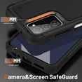 thumbnail image 4 of REQO for Samsung Galaxy A03S Case, Galaxy A03S Case with Screen Protector [Military Grade Drop Tested] Heavy-Duty Tough Rugged Shockproof Protective Case for Samsung A03S, Matte Black, 4 of 6