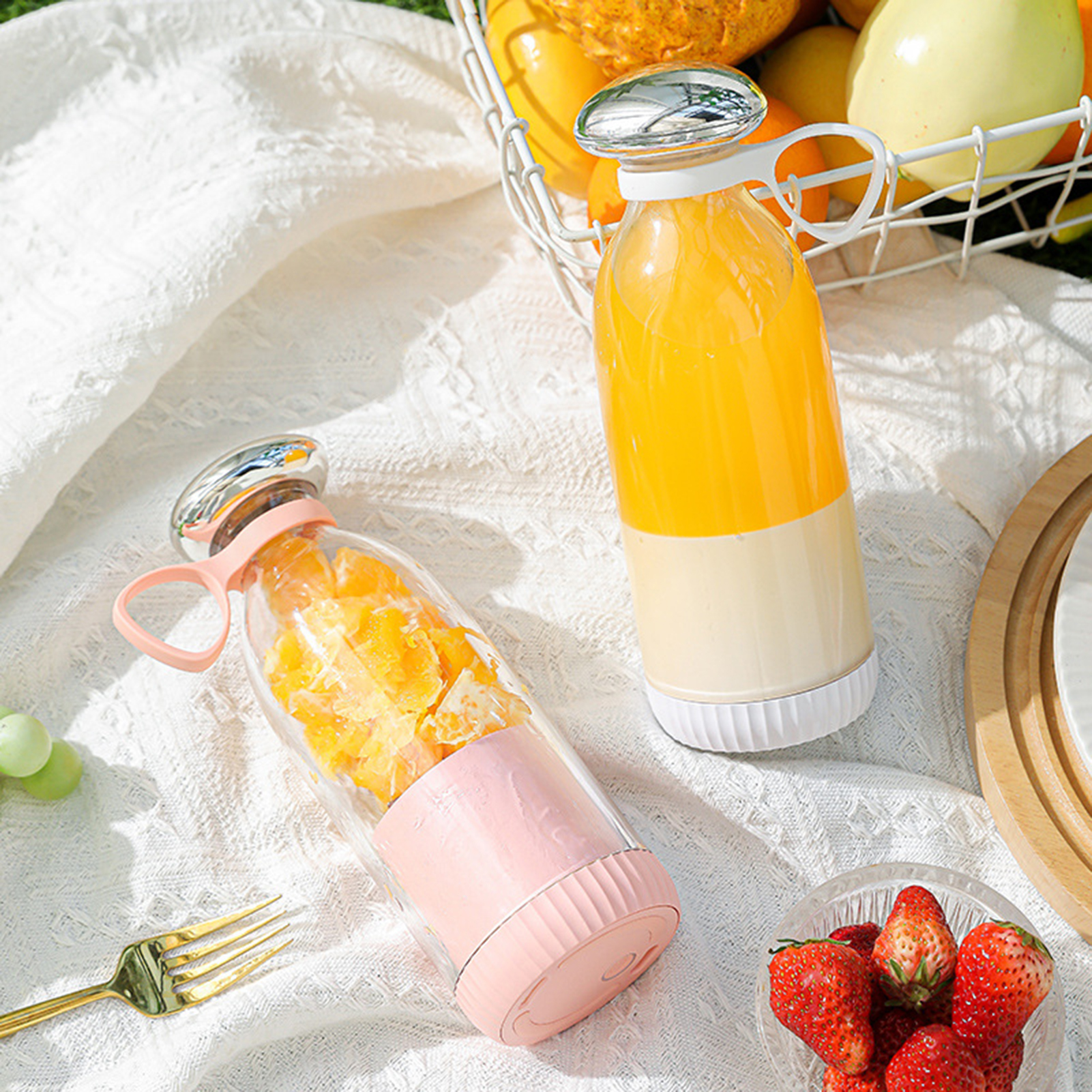 Yesbay Fruit Juicer Blender High Speed USB Rechargeable Fruit Vegetable Blender