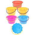 thumbnail image 2 of Miangastore 6Pcs Beach Sand Bucket Cartoon Beach Pail Bucket Seaside Water Bucket Playthings, 2 of 8