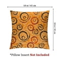 thumbnail image 4 of BANET Halloween Throw Pillow Cover Set of 2, with Little Open and Pumpkins Seasonal Pattern, Decorative Square Covers for Couch Bed &amp; Sofa, Orange Black 12x12in, 4 of 7