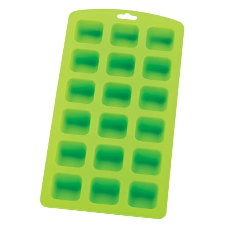 Craft Mold (HIC Silicone Ice Cube, Chocolate, Candy, Baking and Craft Mold, Non-Stick Heat-Resistant Fun Novelty Shapes, 18 Square Holes, 9 by)