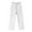 White, variant on VEKDONE Straight Trousers Women Cotton Linen Drawstring Wide Leg Pants Solid Color Plus Size Lounge Long Pants Elastic Waisted Loose Fit House Pants with Pockets Khaki XXXXL