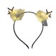 thumbnail image 4 of Diadema con plumas y cuernos de ciervo iluminados, banda para el cabello para juegos de rol Luz cálida, 4 of 9