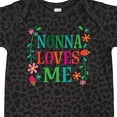 thumbnail image 4 of Inktastic Nonna Loves Me Granddaughter Girls Baby Bodysuit, 4 of 5