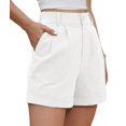 thumbnail image 3 of Pantalones cortos Jouica para mujer, correr, playa, cintura elástica, color blanco, 3 of 5