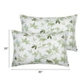 thumbnail image 4 of REGALWOVEN 2 Pack Pillowcase with Envelope Closure, Floral Pillow Cases for Hair Emerald Green Queen, 4 of 7