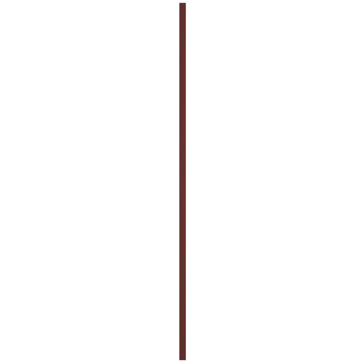 Ekena Millwork 12"W x 36"H Mid-America Vinyl, Standard Size Cathedral Top Center Mullion, Open Louver Shutter, w/Installation Shutter-Lok's & Matching Screws (Per Pair), 027 - Burgundy Red