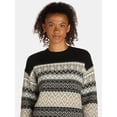 thumbnail image 6 of Time and Tru Women's and Women's Plus Fair Isle Pullover Sweater, Midweight, Sizes XS-4X, 6 of 7