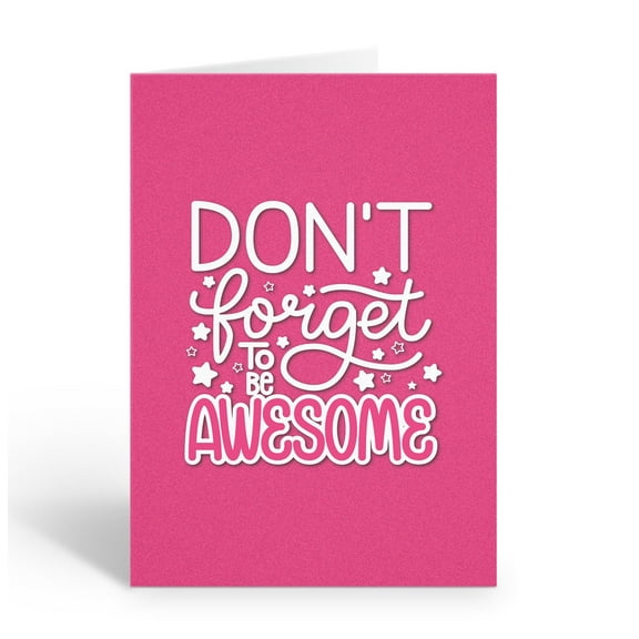 Be Awesome Note Card - 10 Note Cards with Envelopes - Inspirational - B14401