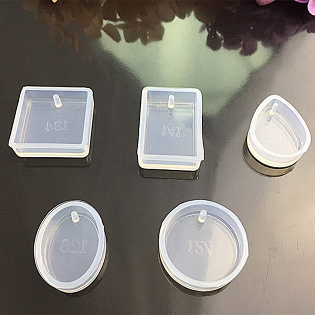 Pendant with Hole Mirror Face Different Shapes Reliable Quality Perforated design; This Flexible DIY Reuse Mould for Craft Projects Making Circle