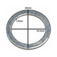thumbnail image 4 of (25 Pack) M18 Aluminum Crush Washer, Oil Drain Plug Gasket - Replaces 095-149, Volvo 9777517, Kia K9956-41800, 4 of 4