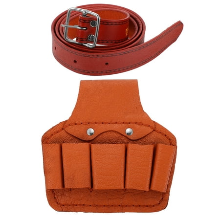 

1pc Electrician Tool Waist Bag Large Capacity Leather Tool Belt Storage Pouch