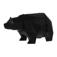 thumbnail image 1 of EeaseMX Hucha de resina con forma de oso polar, decorativa, para escritorio, color negro, 1 of 7