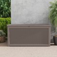 thumbnail image 6 of Decksplore 260 Gallon Lockable Resin Deck Box, Waterproof & Outdoor Storage Box for Outdoor Cushion Storage and Outdoor Delivery Storage Coffee, 6 of 7