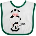 thumbnail image 3 of Inktastic Cow-moo. Boys or Girls Baby Bib, 3 of 4