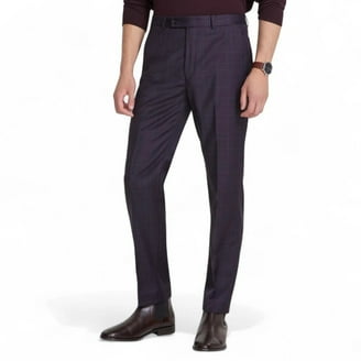 Calvin Klein Men's Slim-Fit Wool-Blend Stretch Plaid Suit Pant - Main Image