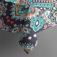 thumbnail image 5 of Multicolor Ethnic Paisley Pattern Square Tablecloth,Waterproof Square Table Cover,Wipeable Spillproof Washable Table Cover for Home Kitchen Party Decor 52"x52"(132x132cm), 5 of 6
