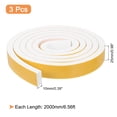 thumbnail image 2 of Uxcell 3 Rolls 1"x 3/8"x 6.56 Ft Weather Stripping Door Seal Strip Foam Tape, 2 of 6