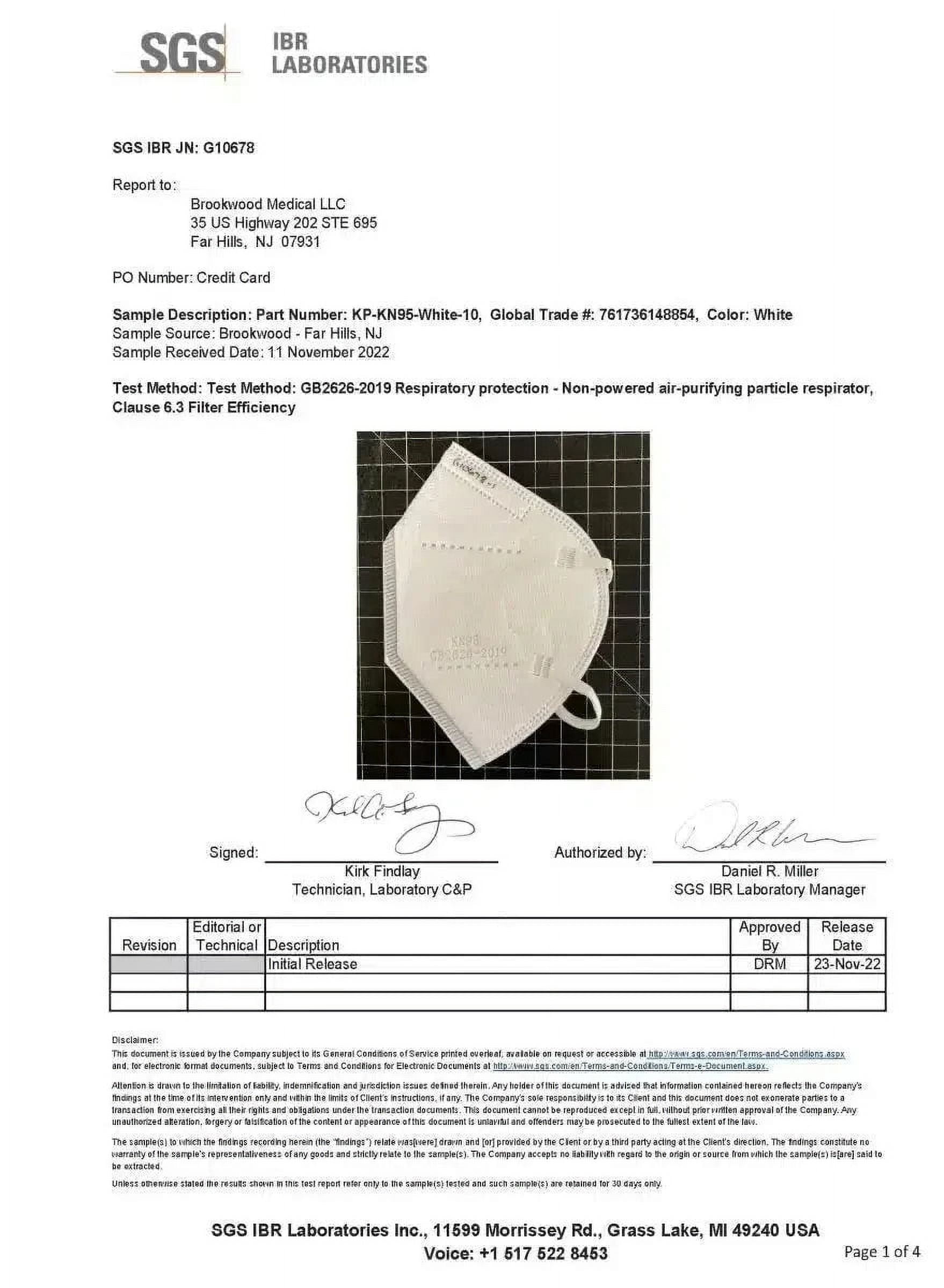Standard KN95 Face Masks, CE Certified, 5PLY, Protective Mask, K95 Respirator