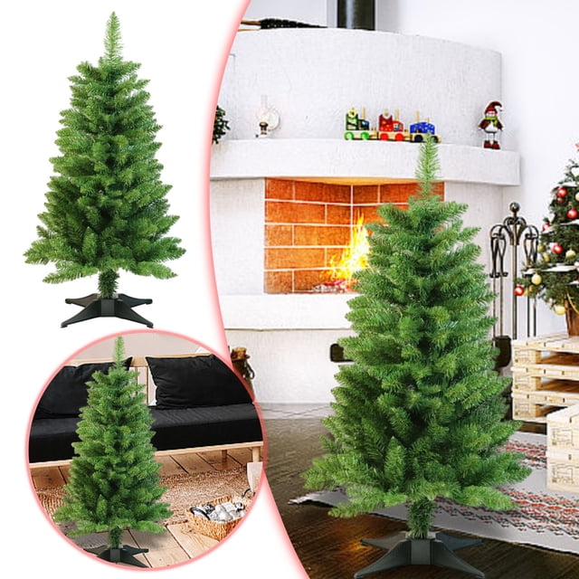 3 Inch Tree Desktop Ornament with 50 Warm White LED Light String for Festive Indoor Garden Decoration