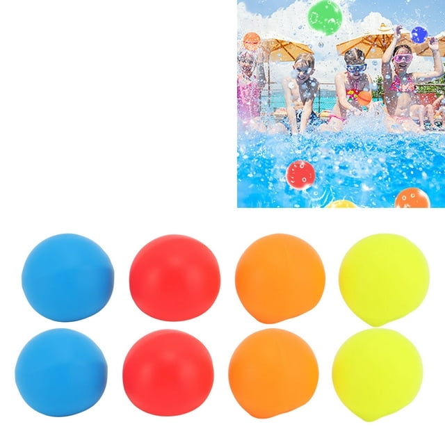 Ballons d'Eau Réutilisables, 15 Pcs Rechargeables Auto-Scellants en Silicone Doux pour Activités Extérieures d'Été pour Enfants