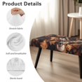 thumbnail image 6 of Jiueut Deer Leaf Camo Pattern Dining Bench Slipcover, Elastic Polyester Long Bench Seat Slipcover Machine Washable Rectangle Chair Protection for Living Room Bedroom Kitchen, 6 of 7
