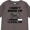 thumbnail image 4 of Inktastic I Dont Grow Up I Level Up with Game Controller Black Boys or Girls Long Sleeve Toddler T-Shirt, 4 of 5