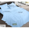 thumbnail image 6 of ROYALE LINENS 100% Organic Cotton Twin Sheet Set - 16" Deep Pocket Bed Sheets - Lake Blue Bed Sheets - Sábanas Twin - 1 Flat, 1 Fitted & 1 Pillowcase - Lake Blue Sheet Set - Cotton Bedding Sets, 6 of 9