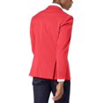 thumbnail image 3 of Azaro Uomo Blazer pour Homme Ajusté Habillé Décontracté Extensible Veston Sport Élégant, Satin Rouge, XXX-Grand, 3 of 3