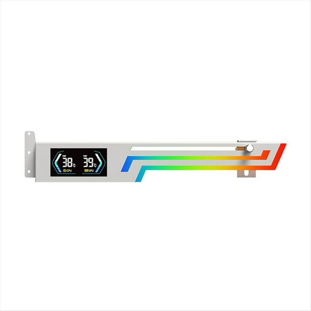 Soporte para Tarjeta Gráfica con Pantalla de Temperatura, 5 V, 3 Pines, ARGB, AURA SYNC, VGA, Ajustable.