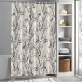 thumbnail image 6 of Natural Trees Shower Curtain Set, Waterproof Shower Curtains for Bathroom, Colored Birds on Branches Retro Rustic Washable Fabric Cloth Bath Curtain for Bathtub Decoration with Hooks 66x72 Inches, 6 of 9