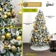 thumbnail image 5 of Esferas para árbol de navidad Artego set mix de 30 esferas = 10pz*8cm 20pz*6cm color Dorado * Línea Glitter 3 acabados glitter, brillante y cromada, para colgar Christmas ornaments, 5 of 7