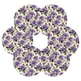 thumbnail image 2 of 6 Pcs Rose Flowers Purple Drink Coasters with Holder Absorbent Coaster Sets Cup Heat-Resistant Hot Pads Mats for Bar Table Protection, 2 of 7