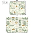 thumbnail image 2 of Dish Drying Mat for Kitchen Counter, Absorbent Coffee Bar Mat, Dish Drainer Rack Mats for Kitchen Counter Coffee Maker Coffee Pot, Green, 2 of 6