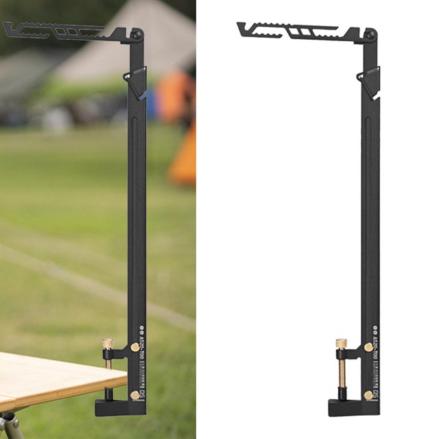 Soporte para linterna de Camping, colgador de poste, soporte de luz telescópico, colgador de poste colgante de luz para mochilero, pesca y senderismo