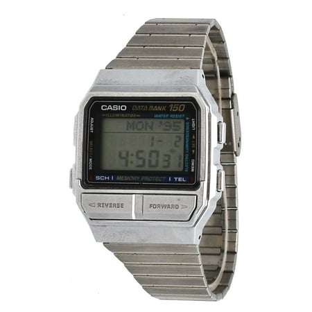 Casio - Casio DB1500 Men's Vintage Metal Band 150 Memory ...