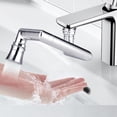 thumbnail image 3 of Faucet Extender, Rotatable Convenient Convenient Robotic Arm Large Angle Tight Sink Spray Tap For 24mm Od Faucet Bathroom ,Easy to Operate, 3 of 6
